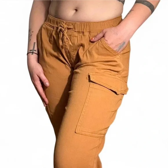 PacSun Pants Jumpsuits Pacsun Tan Cargo Joggers Poshmark